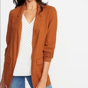 Old navy Burt ginger linen blend blazer